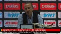 Atiker Konyaspor ile Antalyaspor 1-1 Berabere Kaldı