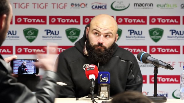 Réaction de Mike Tadjer après Section Paloise - Brive (34-15)
