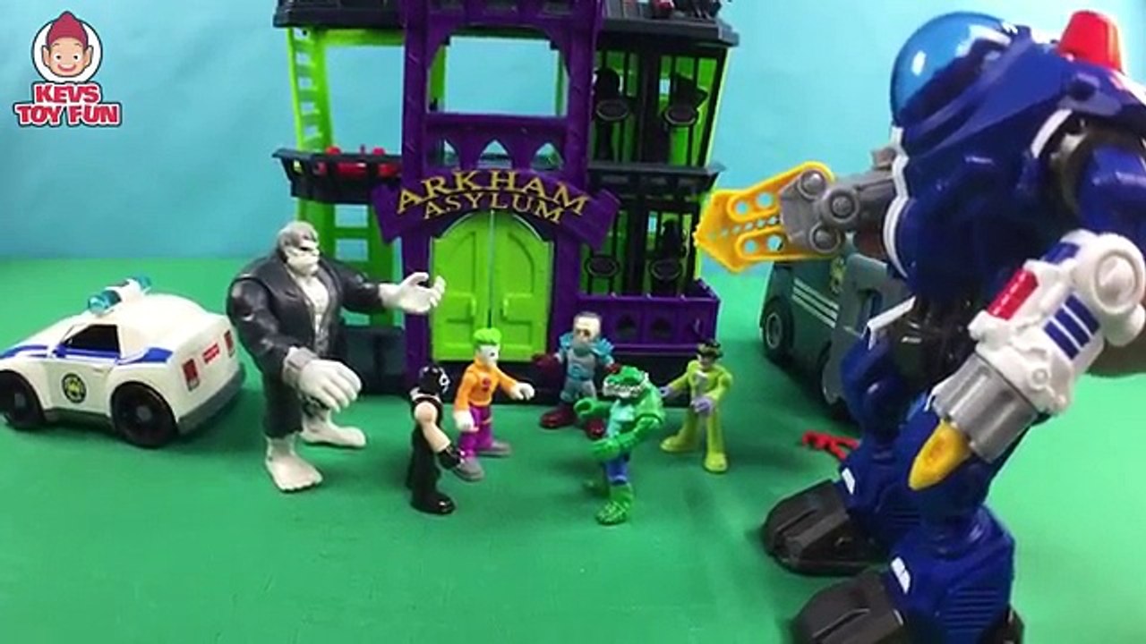 Imaginext Arkham Asylum Batman and Robin Battle Bane Solomon Grundy The Joker Riddler Mr Freeze