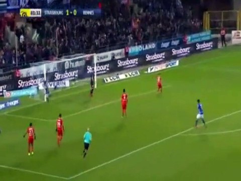 Résumé STRASBOURG 2-1 RENNES tous les buts