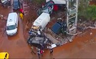 Drone Footage Shows Recovery Efforts After Devastating Floods Near Athens