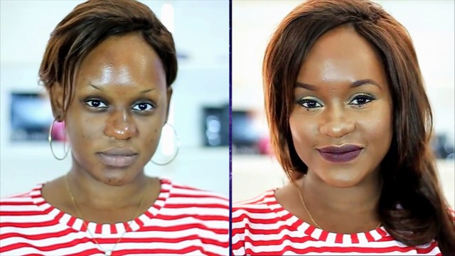 LES TUTOS DE MASHA: S1/5_Halo Eyes + Brown Lips (Make-up avec la Palette Coque d'Or Guerlain 03)