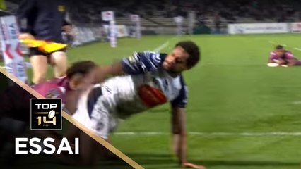 TOP 14 - Essai George TISLEY (SUA) - Bordeaux-Bègles - Agen - J10 - Saison 2017/2018