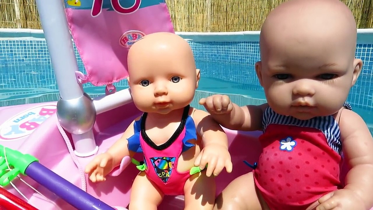 Bebé Ana casi ahoga en la piscina Barco Baby Born Mejores juguetes de muñecas y bebés - Vídeo Dailymotion