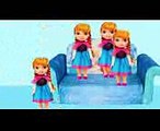 Five Little Frozen Anna Dolls Jumping On The Bed  Song for Kids