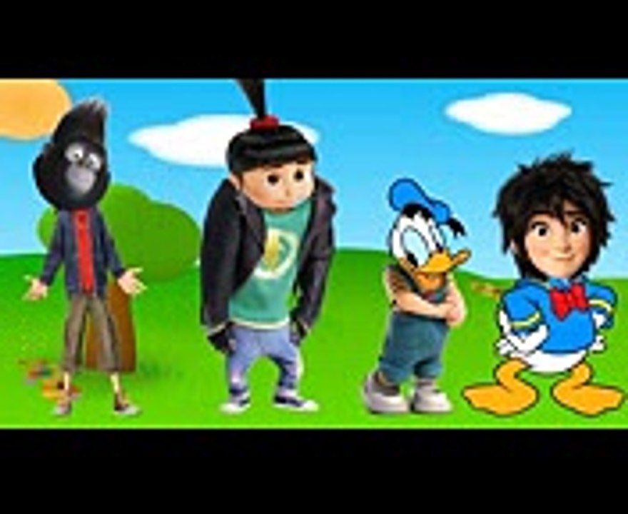 Funny Donald Duck Disney Big Hero Six Despicable Me Minions Sing Kids Wrong Heads Fun