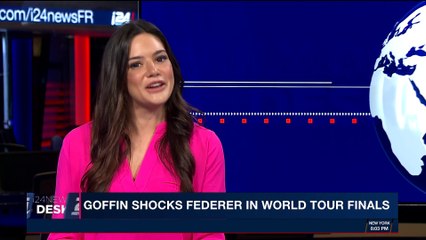 i24NEWS DESK | Goffin shocks Federer in world tour finals |  Satudray, November 18th 2017