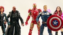 Avengers Age Of Ultron 4 Scarlet Witch, Black Widow And Iron Man Mark 43 Figures Review