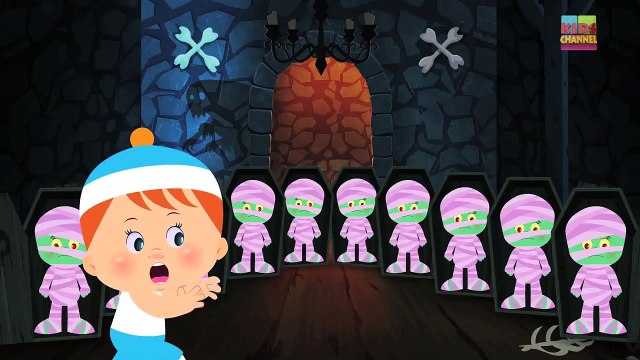 meet the monsters in scary finger family song a Halloween special video by Kids Channel