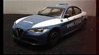 MODELLISMO - Alfa Romeo Giulia 2016 Polizia (Bburago 143)