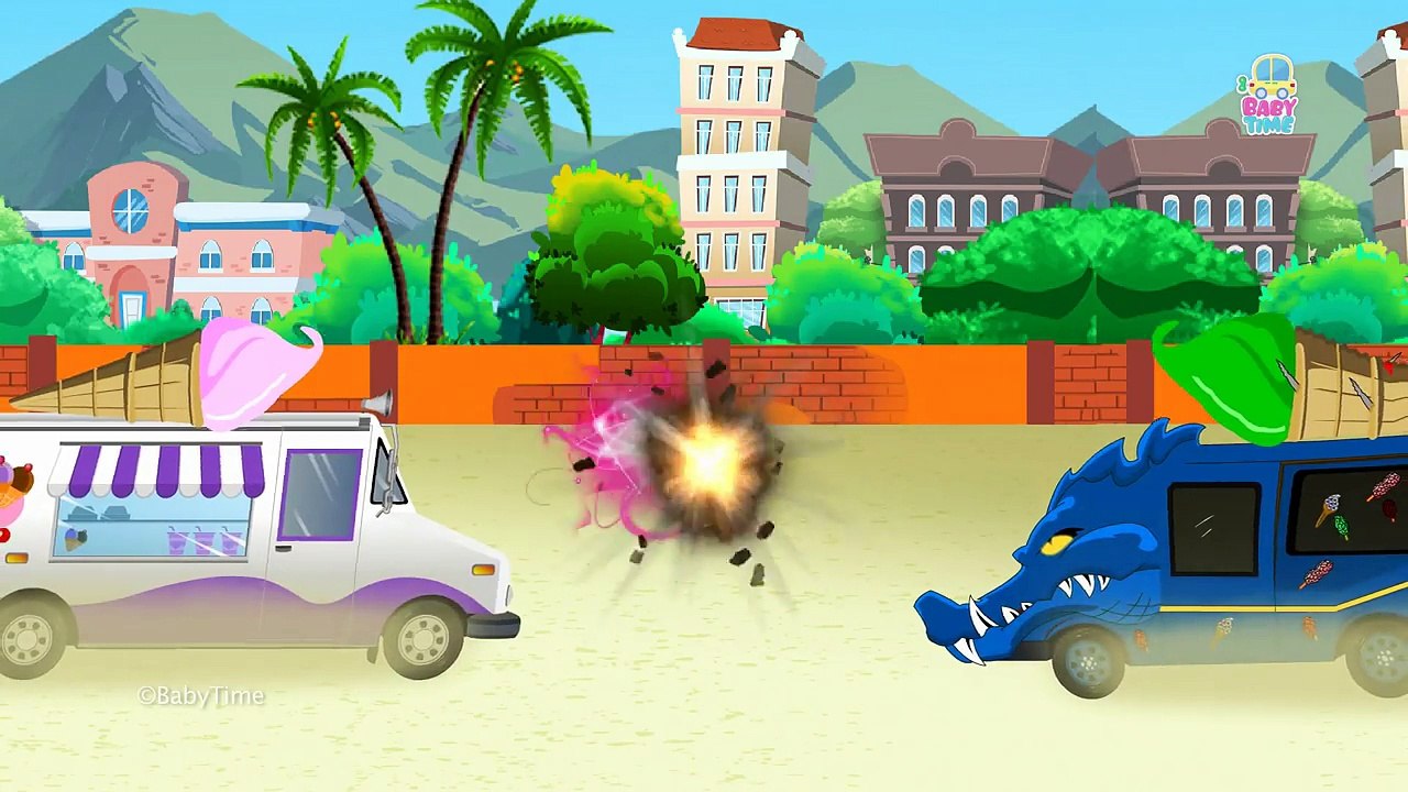SUV Car War | Good Vs Evil | Scary Street Vehicles | Halloween Videos For Kids | For Toddlers