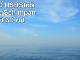818Shop No7700060032 HiSpeed 20 USBSticks 32GB Affe Schimpanse TShirt 3D rot