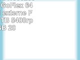 Seagate STAA1000200 FreeAgent GoFlex 64 cm 25 Zoll externe Festplatte 1TB 5400rpm USB
