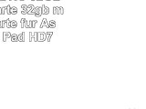 Microcell SDHC 32GB Speicherkarte  32gb micro sd karte für Asus MeMo Pad HD7