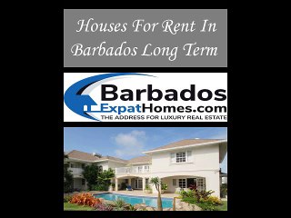 Houses For Rent In Barbados Long Term