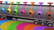 Colors for Children to Learn with Car Transporter Car Toys - Colors Collection for Kids