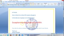 Exception Handling in valid Expression BPEH 2008 - Aditya RPA Academy