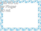 818Shop No10300040032 USBSticks 32 GB Lustiger Zeiger Finger Hand 3D rot