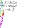 818Shop No14100040016 HiSpeed 20 USBSticks 16GB Zahn Dentist Zahnarzt 3D weiß