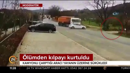 Ölümden kıl payı kurtuldu