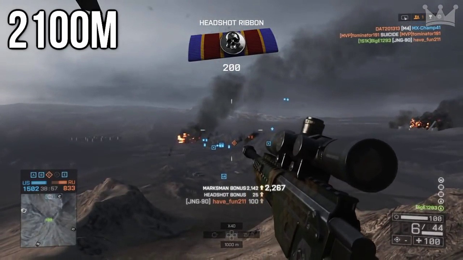 Best Sniper in BF4 (Battlefield 4 Gameplay) - video Dailymotion