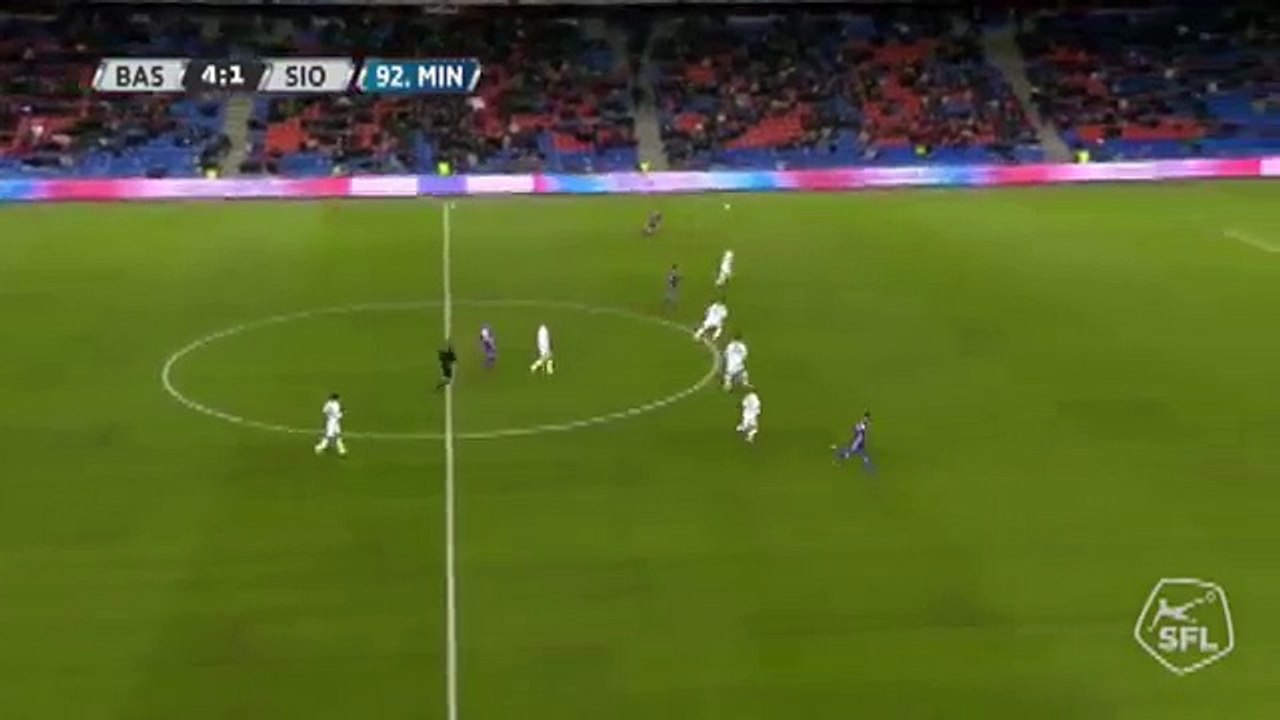 Basel 5:1 Sion (Swiss Super League. 18 November 2017)