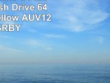 ADATA Classic UV128 USB30 Flash Drive 64GB BlackYellow  AUV12864GRBY