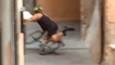 Girl Loses Control Of Bike Going Down Stairs