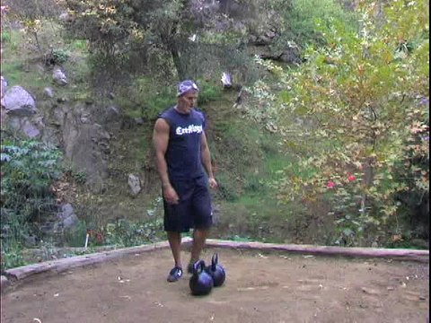 Mike Mahler - Kettlebell Solutions For Speed And Explosive Strength - Full Body - 11 - Double Stomp Jerk - Alternative