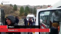 Diyarbakır’da yolcu midibüsü devrildi