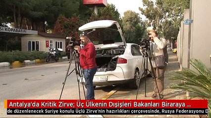 Antalya'da Kritik Zirve; Üç Ülkenin Dışişleri Bakanları Biraraya Geldi