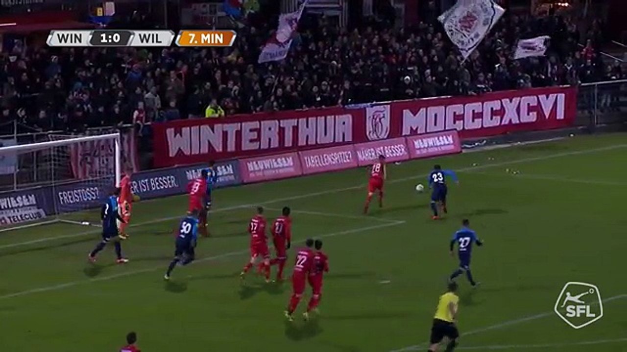 Winterthur 2:0 Wil (Swiss Challenge League. 18 November 2017)