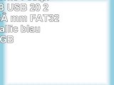 BIPRA Externe Festplatte 120 GB USB 20 25 Zoll  635 mm FAT32  Blau Metallic blau 80 GB