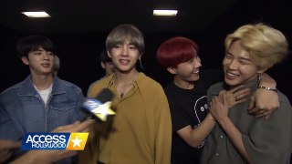 BTS Discusses Their Intensely Loyal Fans & Celeb Crushes! | Access Hollywood