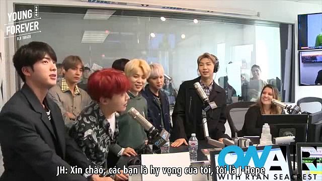 [Vietsub] 171117 On Air with Ryan Seacrest - BTS (Full Interview)