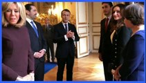 French President Emmanuel Macron meets Lebanese PM Saad Hariri