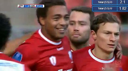 Cyriel Dessers Goal HD - Utrecht 1-0 Excelsior 19.11.2017