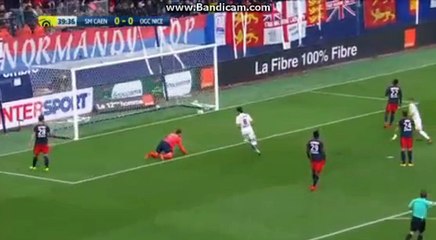 P.Lees Melou Goal Caen 0 - 1 Nice 19.11.2017 HD