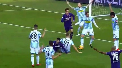 Giovanni Simeone penalty not given - Spal 0-0 Fiorentina 19.11.2017