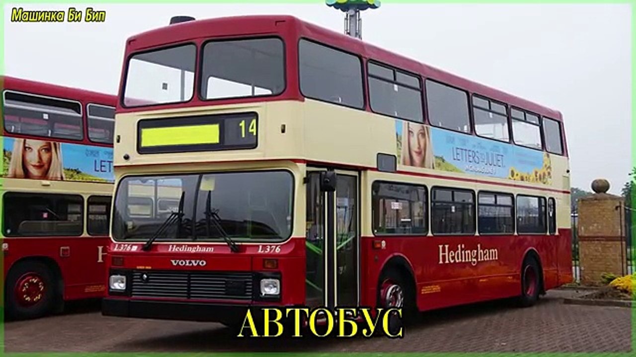 Транспорт и спецтехника, развивающий мультфильм, изучаем транспорт и звуки