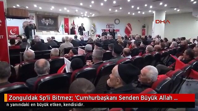 Zonguldak Sp'li Bitmez: 'Cumhurbaşkanı Senden Büyük Allah Var' Diyemiyorlar