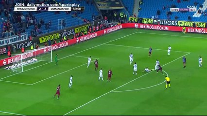 Yusuf Yazici Goal HD - Trabzonspor 3 - 3 Osmanlispor - 19.11.2017 (Full Replay)
