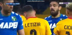 LETIZIA  RED  CARD  HD    Benevento 1 - 1	Sassuolo 19-11-2017