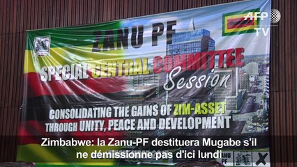 La Zanu-PF destituera Mugabe s'il ne démissionne pas d'ici lundi