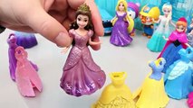 Dress Up Disney Princess Dolls Play Doh Tayo Bus English Learn Numbers Colors Toy Surprise
