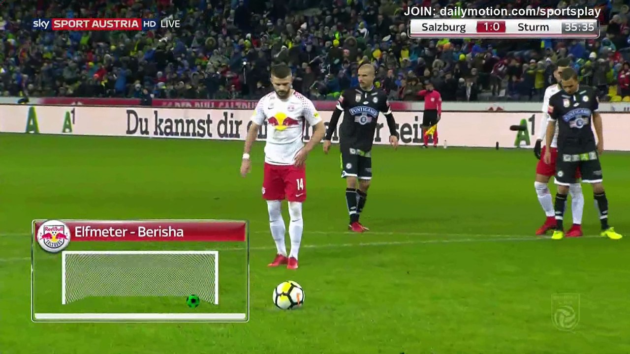Valon Berisha penalty Goal HD - Salzburg 2 - 0 Sturm Graz - 19.11.2017
