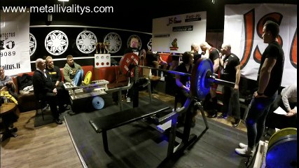 Jan Erik Maantila penkkipunnerrus 180 kg.FPO raw bench & deadlift night, Kukonkulma Laitila 11.11-2017