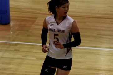 田中実季選手(Miki Tanaka)柏エンゼルクロス【女子ﾊﾞﾚｰﾎﾞｰﾙVﾁｬﾚﾝｼﾞﾘｰｸﾞⅡ2017-2018】2017.11.11青山学院大学体育館