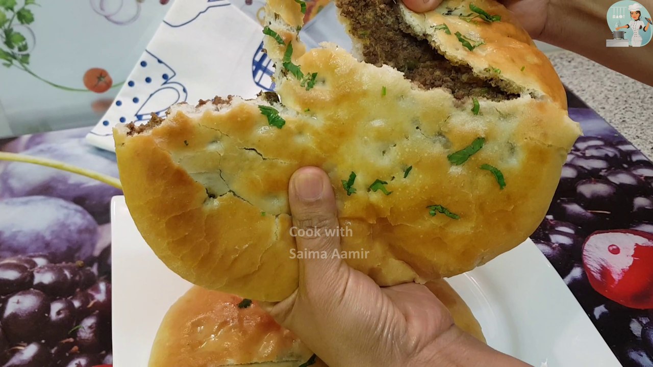 Keema Naan │ Keema Stuffed Naan قیمہ نان / Cook With Saima