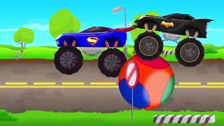 Color Surprise Eggs - Learn Numbers Cars for Kids and Children Spiderman Cartoon w